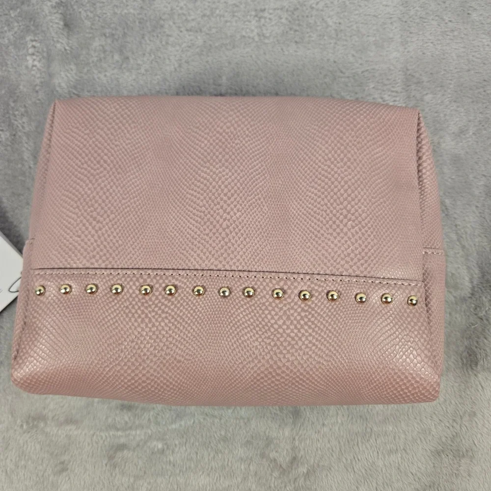 Adrienne Vittadini Bellini Collection Cosmetic Bag Dusty Rose CCAV7853 New‎